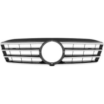 MERCEDES C-Class W203 00-07 Ribbad Krom/Svart Sportgrill CL-AMG Sport-Look (ej cupé) DIEDERICHS